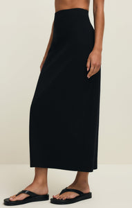Gail Midi Skirt - True Black