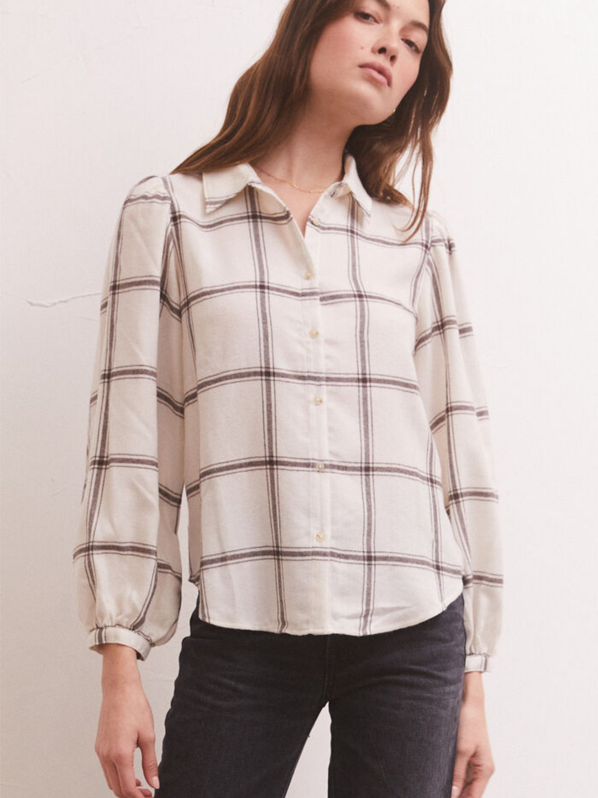 Z Supply - Overland Plaid Blouse