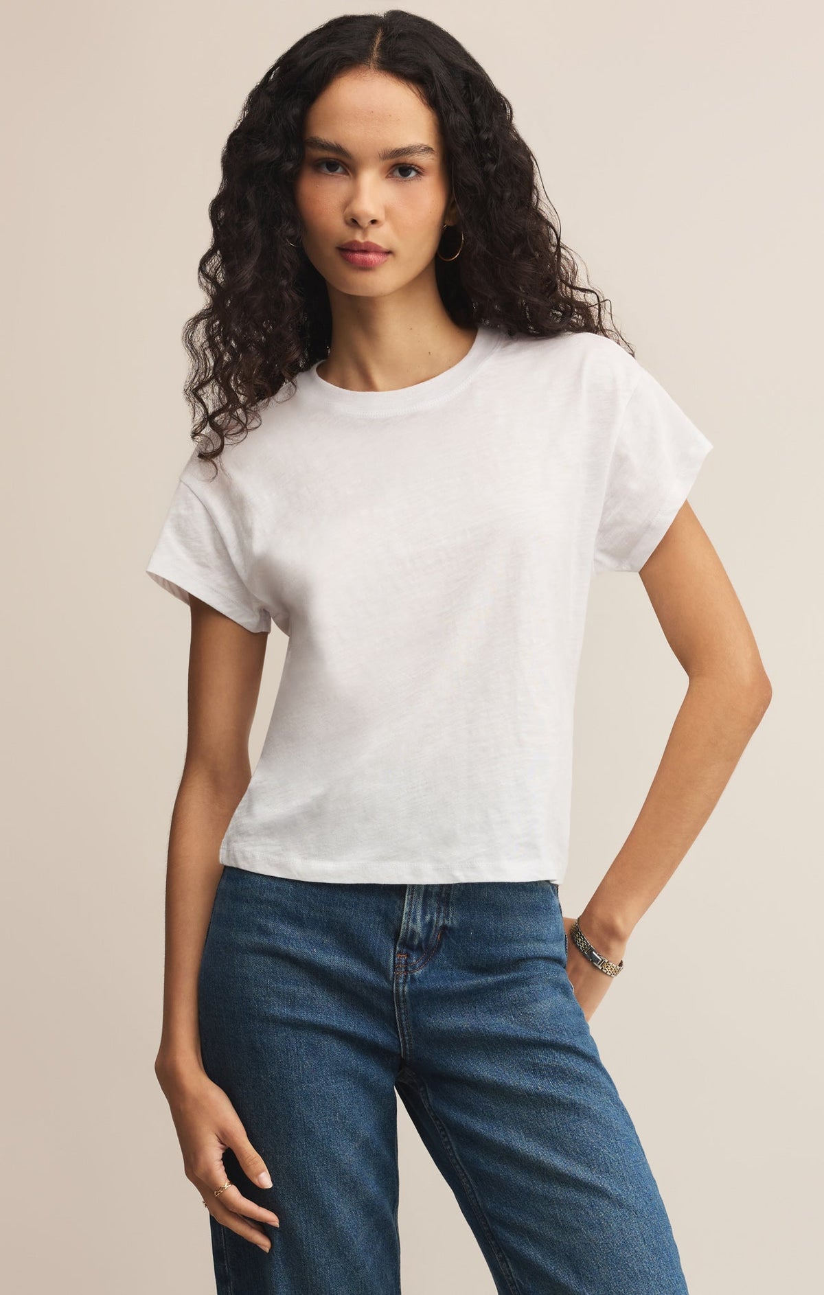 Modern Slub Tee - White