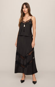 Kori Lace Trim Cami - Black