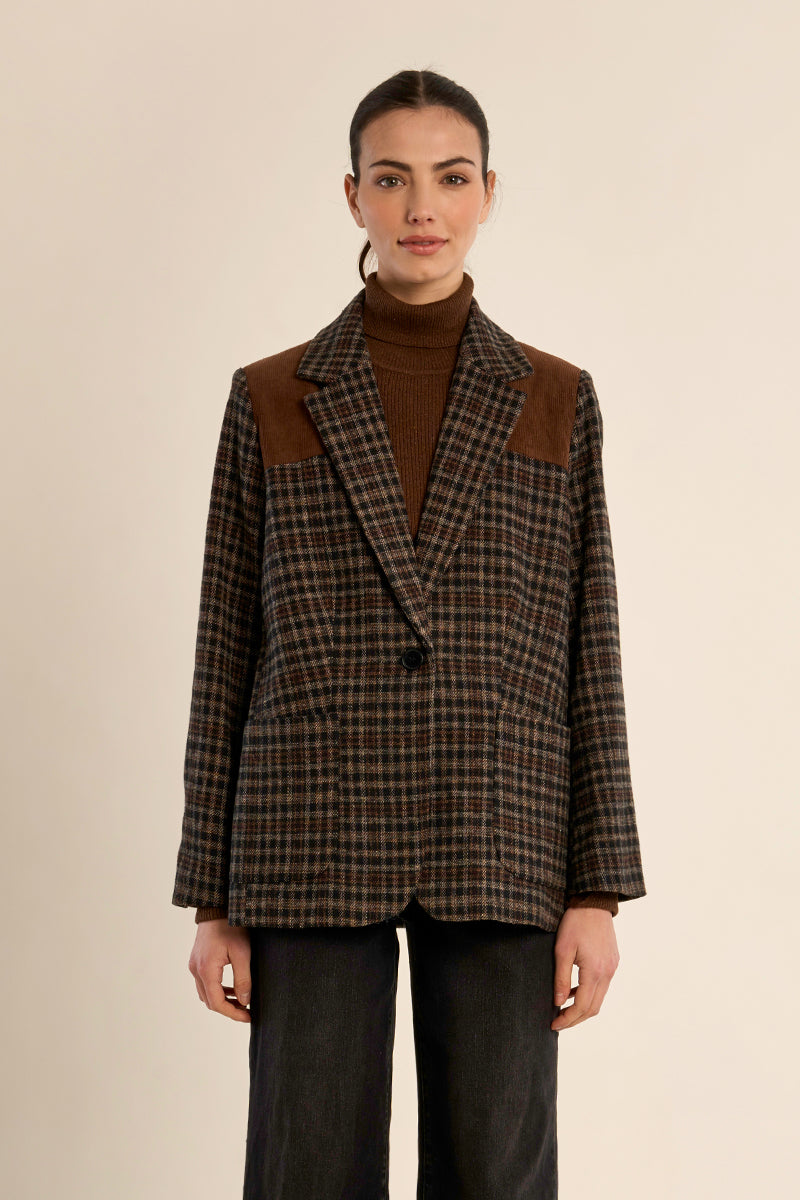 Woven Blazer - Black
