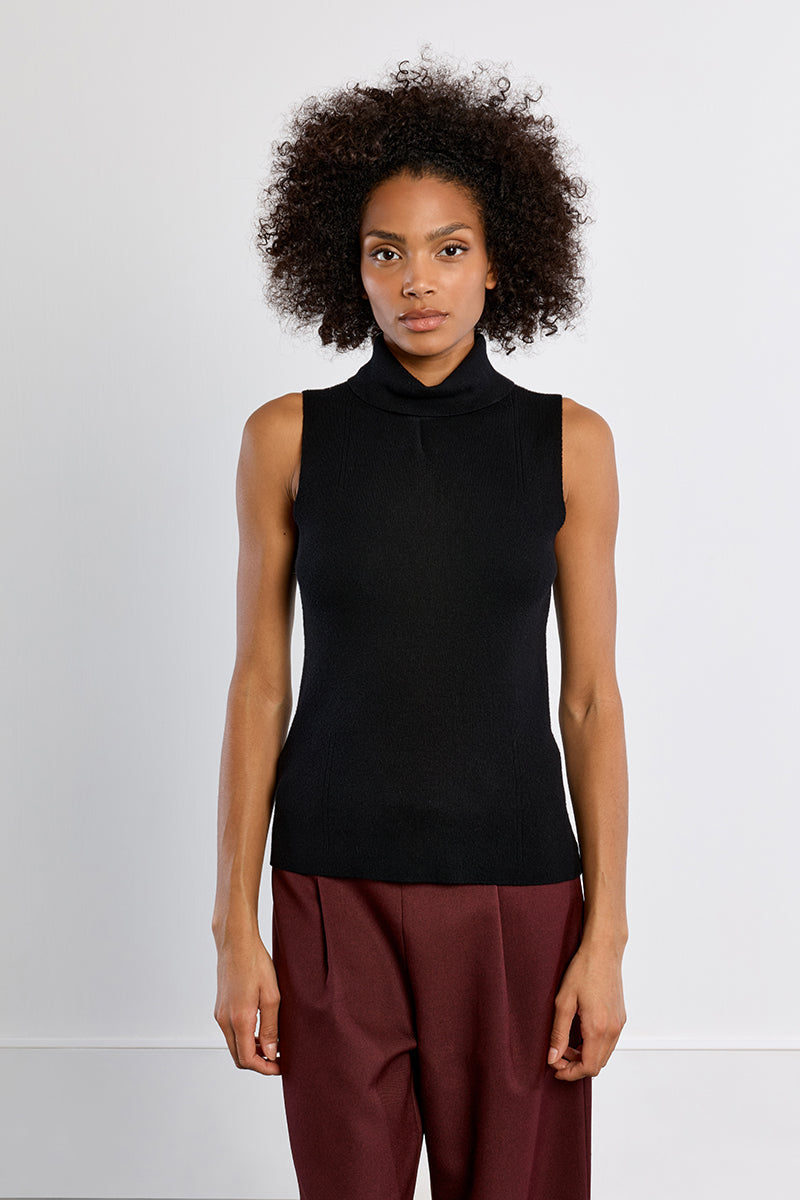S/L Knitted Sweater - Black