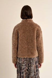 Woven Coat - Brown