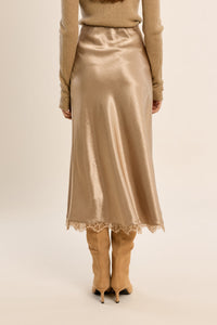 Woven Skirt - Gold