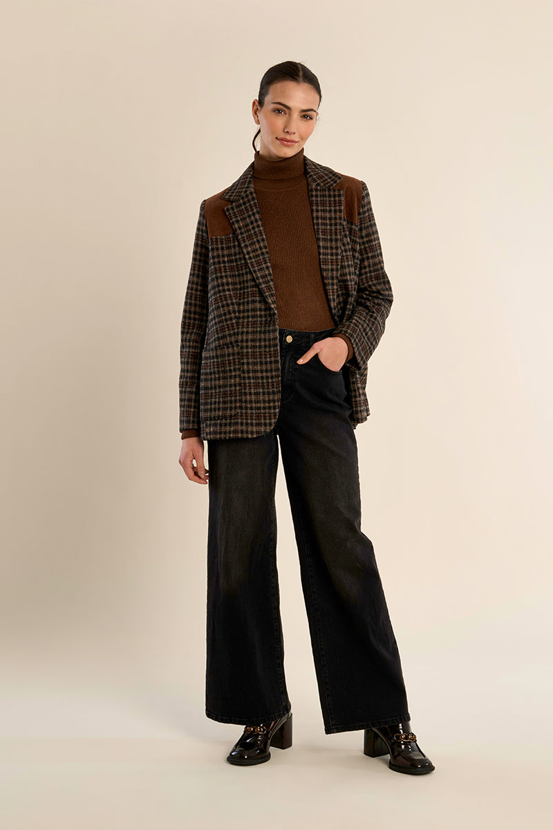 Woven Blazer - Black