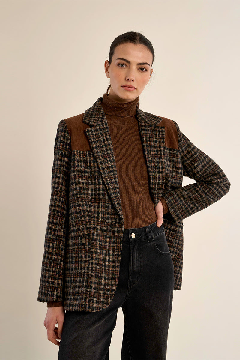 Woven Blazer - Black
