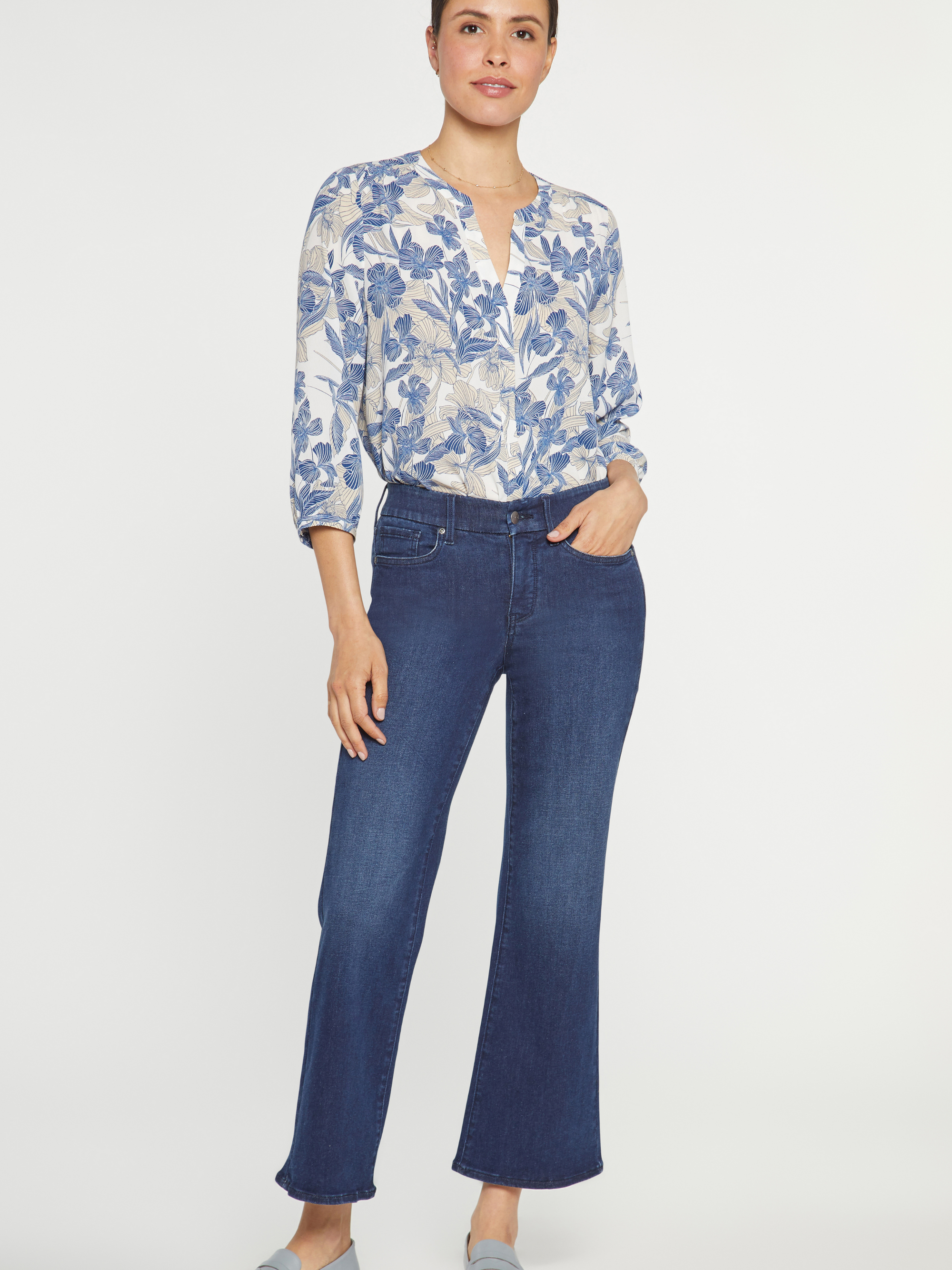 NYDJ - Waist Match Relaxed Flare Jeans